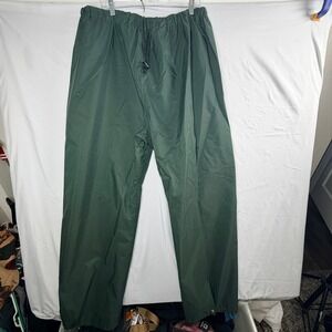 Cabelas Gore-Tex Rain Pants Mens XXL Tall Green Made in USA Hunting Fishing 1662